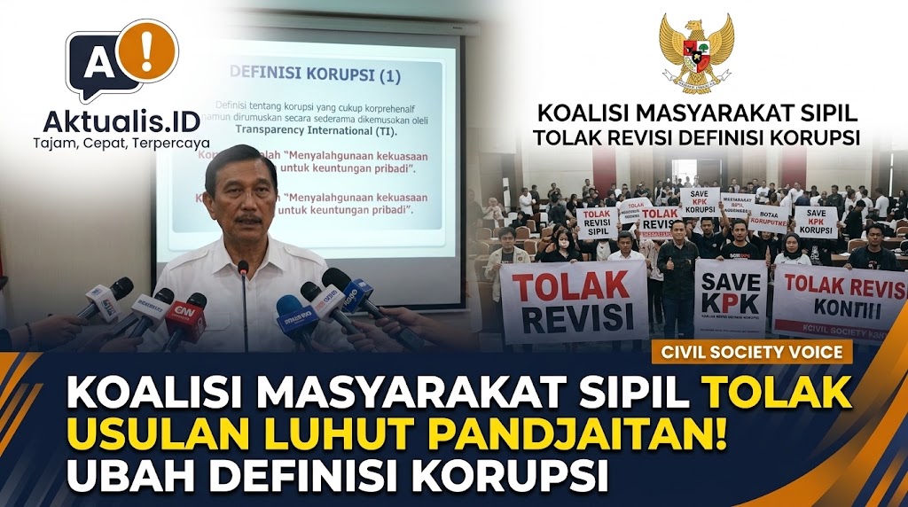Koalisi Masyarakat Sipil Tolak Usulan Luhut Pandjaitan Ubah Definisi Korupsi