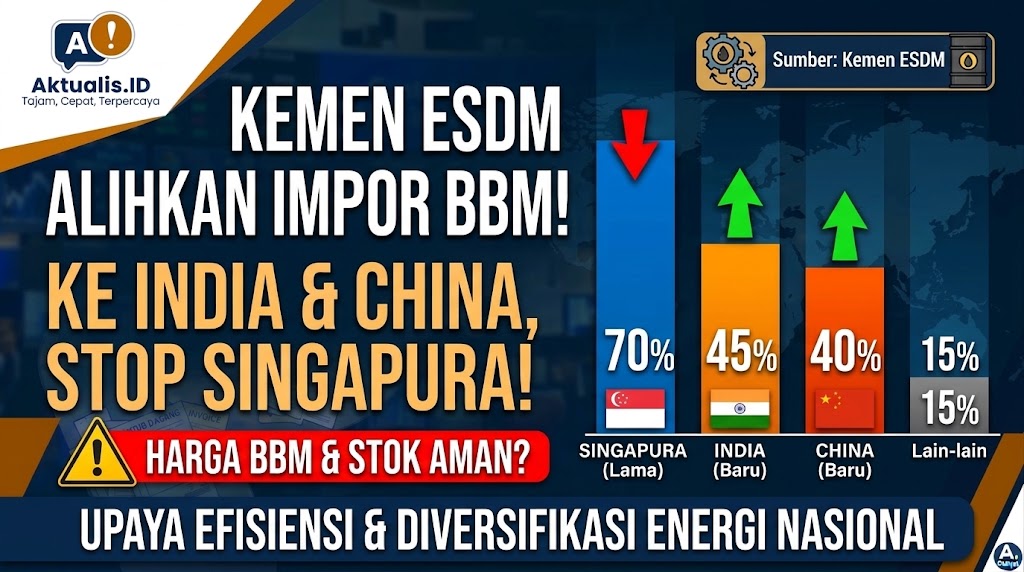 Kementerian ESDM Alihkan Impor BBM dari Singapura ke India dan China