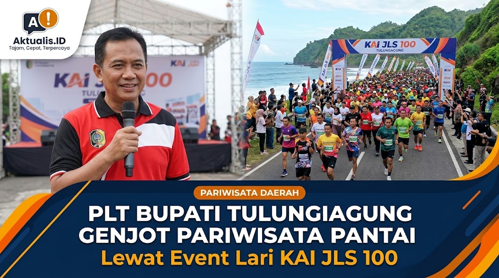 Plt Bupati Tulungagung Genjot Pariwisata Pantai Lewat Event Lari KAI JLS 100