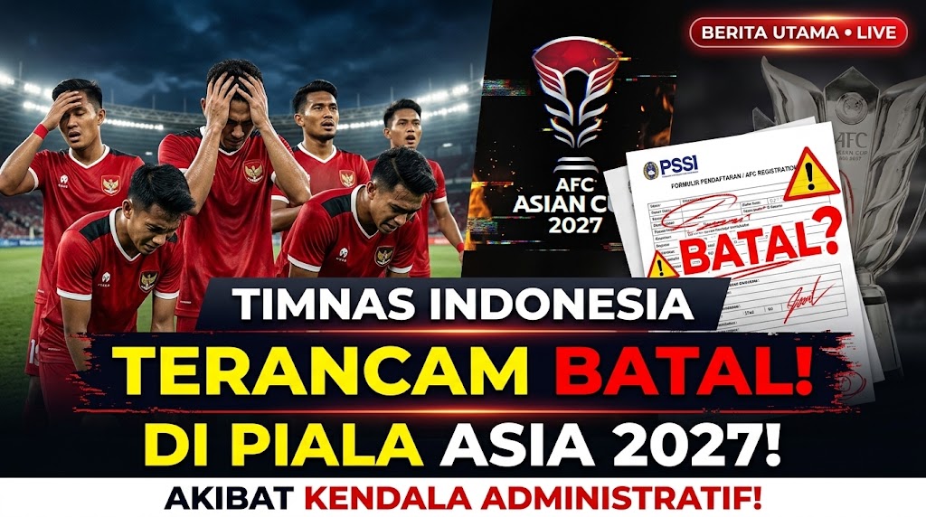 Timnas Indonesia Terancam Batal Berlaga di Piala Asia 2027 Akibat Kendala Administratif