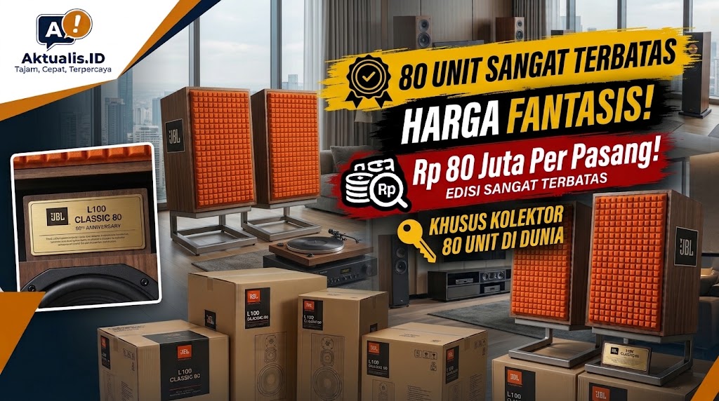 JBL Pasarkan Speaker Edisi Terbatas L100 Classic 80 Seharga Rp80 Juta