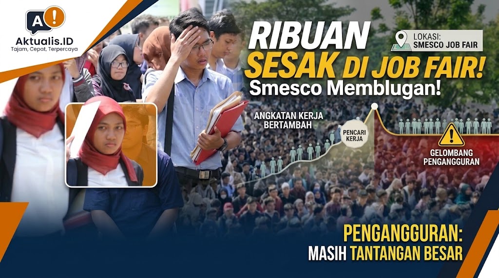 Ribuan Pencari Kerja Padati Job Fair Smesco, Pengangguran Masih Jadi Tantangan di Tengah Bertambahnya Angkatan Kerja