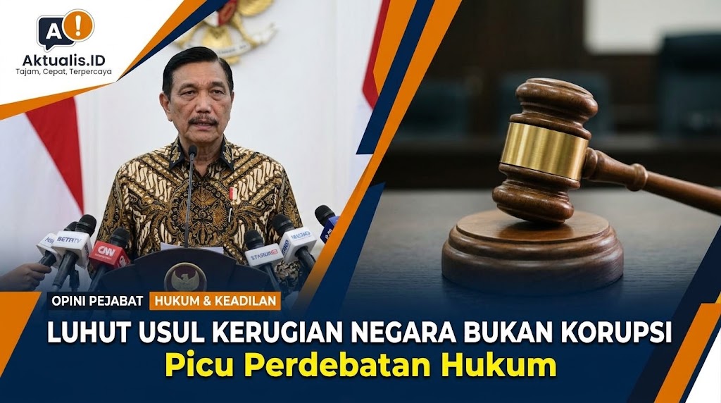 Luhut Usul Kerugian Negara Bukan Korupsi dan Picu Perdebatan Hukum