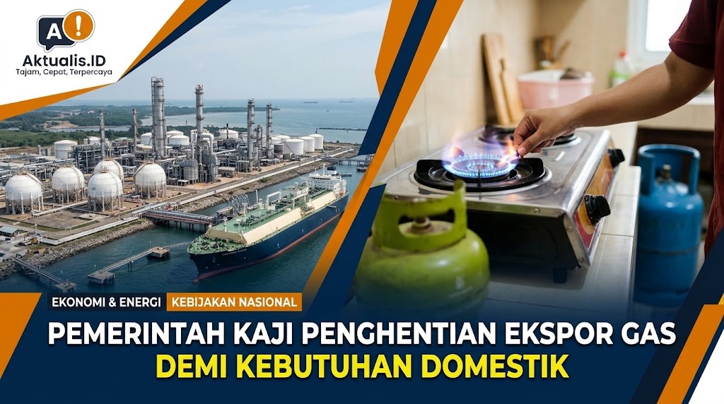 Pemerintah Kaji Penghentian Ekspor Gas Demi Kebutuhan Domestik