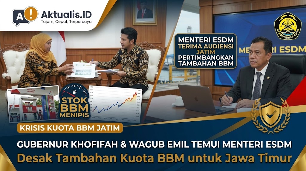Gubernur Khofifah dan Wagub Emil Temui Menteri ESDM Desak Tambahan Kuota BBM