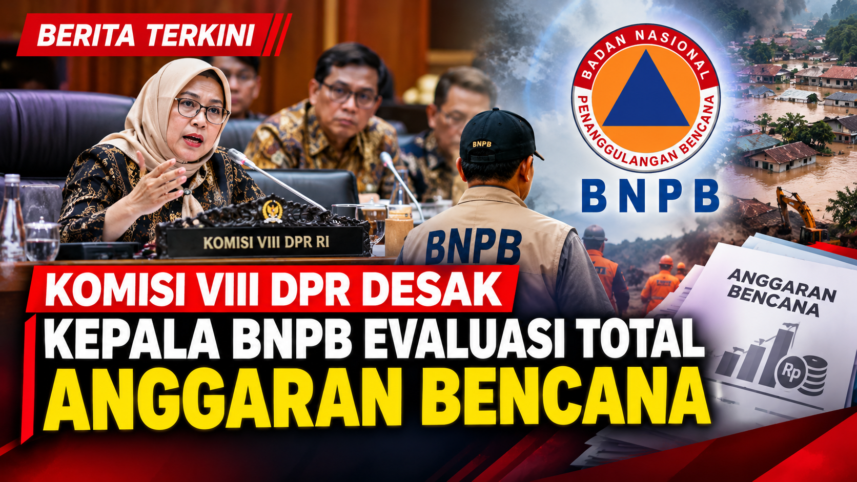 Komisi VIII DPR Desak Kepala BNPB Evaluasi Total Anggaran Bencana