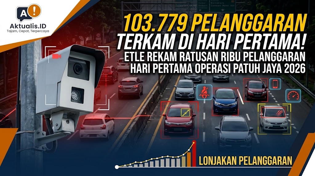 Kamera ETLE Rekam 103.779 Pelanggaran di Hari Pertama Operasi Patuh Jaya 2026