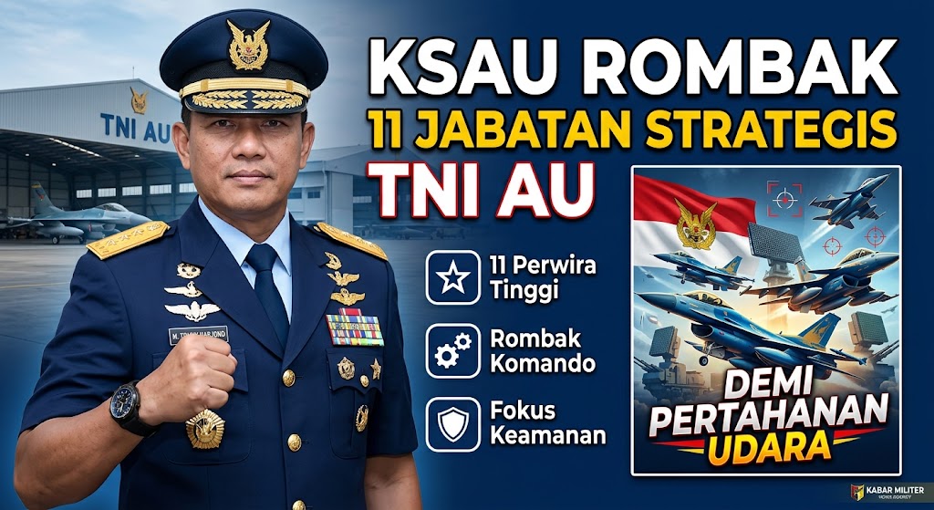 KSAU Rombak 11 Jabatan Strategis TNI AU Demi Pertahanan Udara