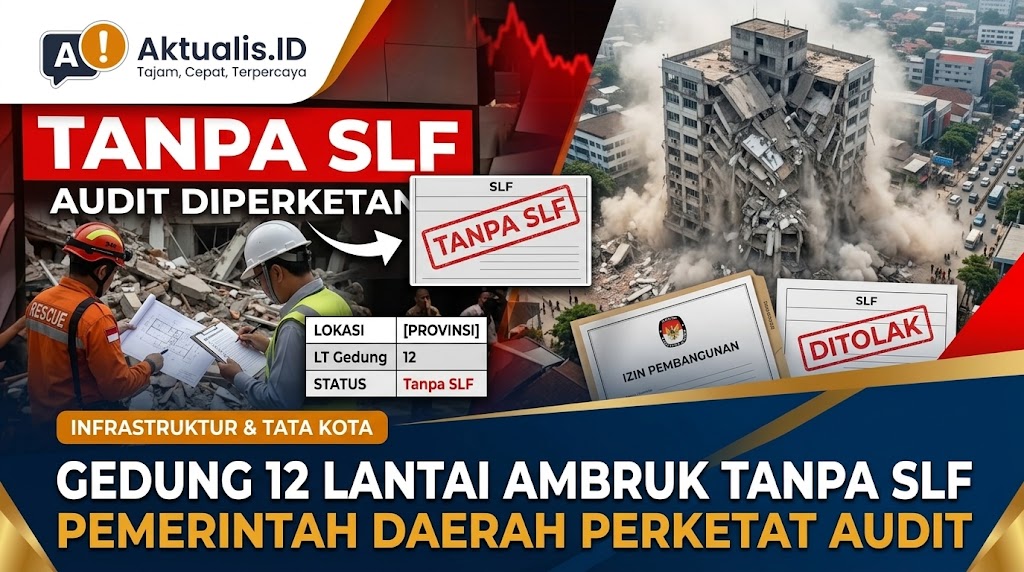 Gedung 12 Lantai Ambruk Tanpa SLF Pemerintah Daerah Perketat Audit