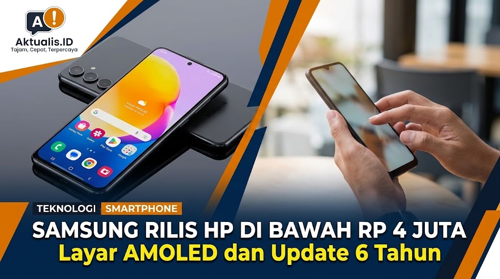 Samsung Rilis HP di Bawah Rp 4 Juta dengan Layar AMOLED dan Update 6 Tahun