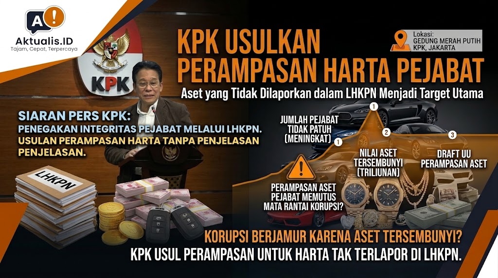 KPK Usulkan Perampasan Harta Pejabat yang Tidak Masuk LHKPN