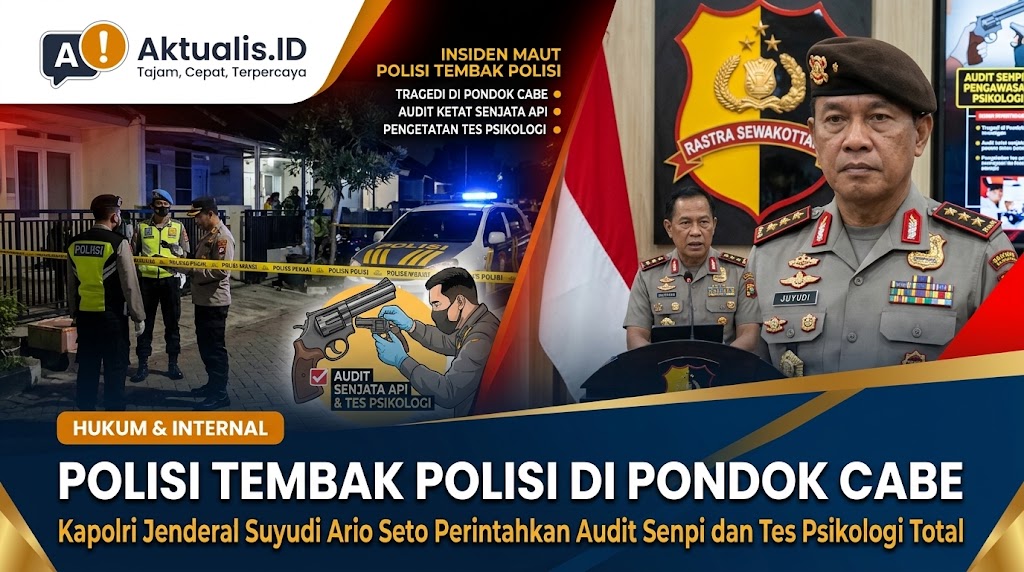 Polisi Tembak Polisi di Pondok Cabe Picu Audit Senpi dan Pengawasan Psikologis