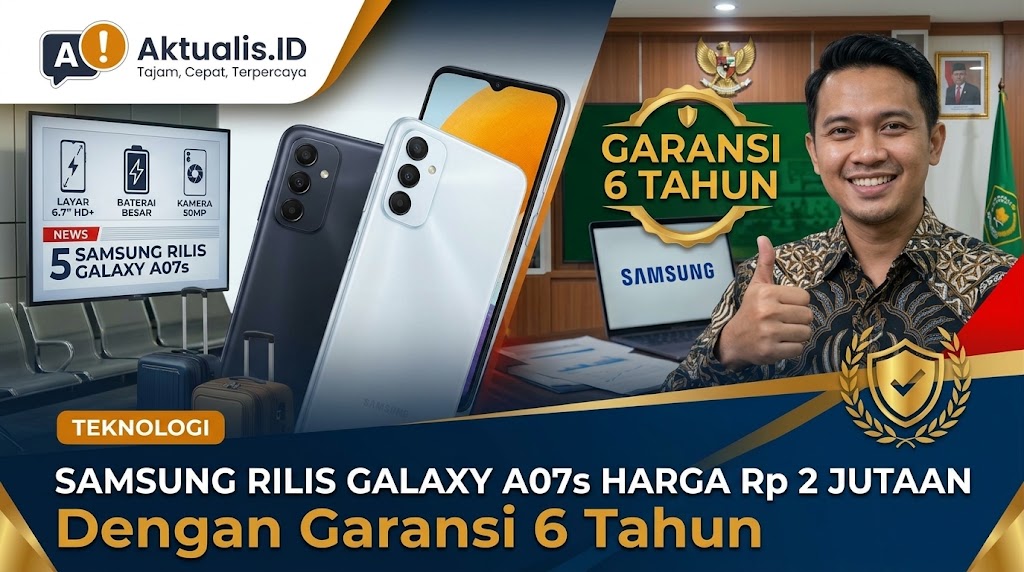 Samsung Rilis Galaxy A07s Harga Rp 2 Jutaan dengan Garansi 6 Tahun