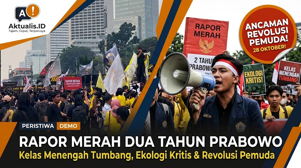 Kritik Tajam Dua Tahun Prabowo: Mahasiswa Lepas Almamater di Tugu Tani, Bawa Rapor Merah dan Ancam Aksi Skala Besar