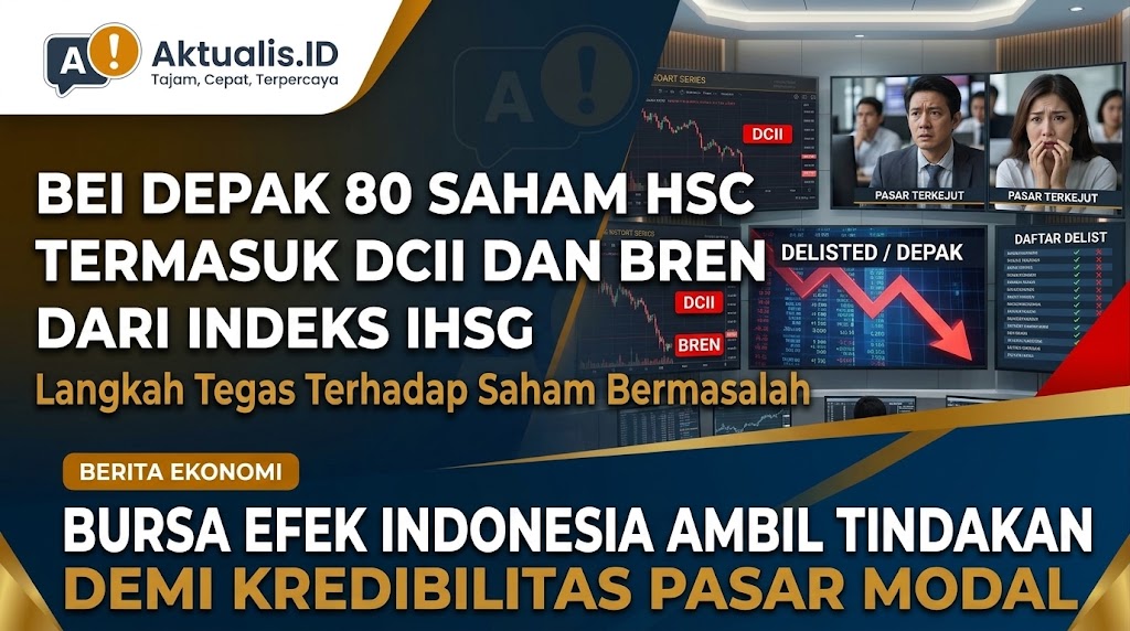 Bursa Efek Indonesia Depak 80 Saham HSC Termasuk DCII dan BREN dari IHSG