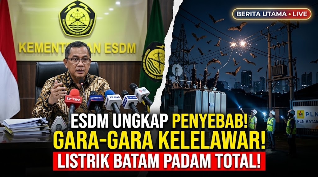 Kementerian ESDM Ungkap Gangguan Kelelawar Picu Pemadaman Listrik di Batam