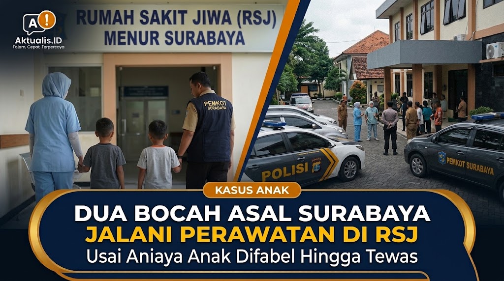 Dua Bocah Asal Surabaya Jalani Perawatan di RSJ Usai Aniaya Anak Difabel Hingga Tewas
