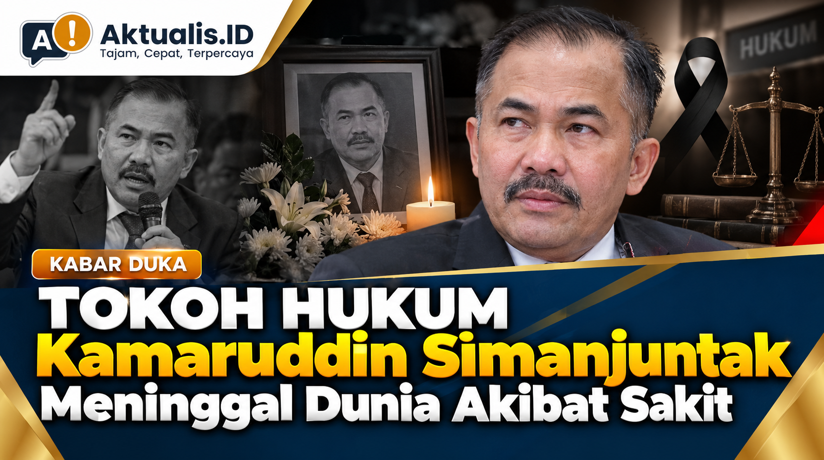 Tokoh Hukum Kamaruddin Simanjuntak Meninggal Dunia Akibat Sakit