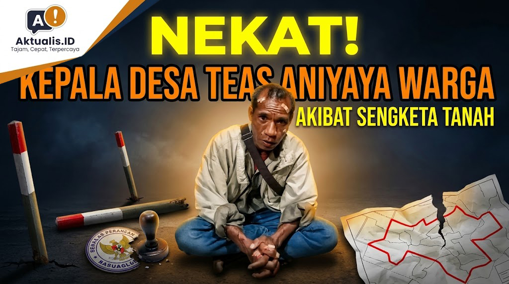Nekat! Kepala Desa Teas Aniaya Warga Sendiri Akibat Sengketa Tanah