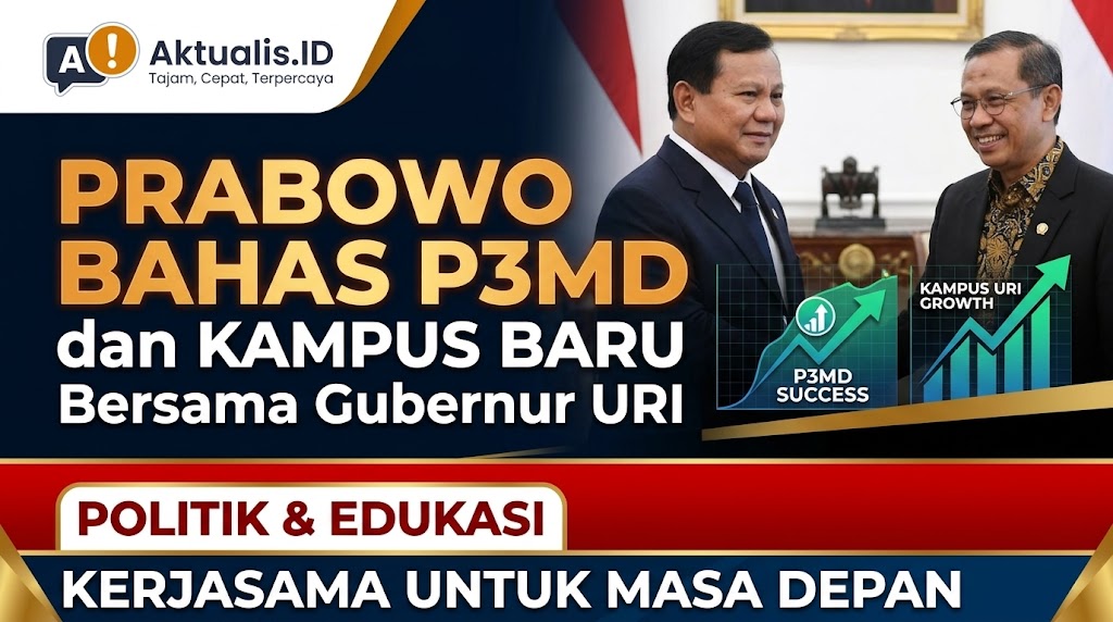 Prabowo Bahas P3MD dan Kampus Baru Bersama Gubernur URI