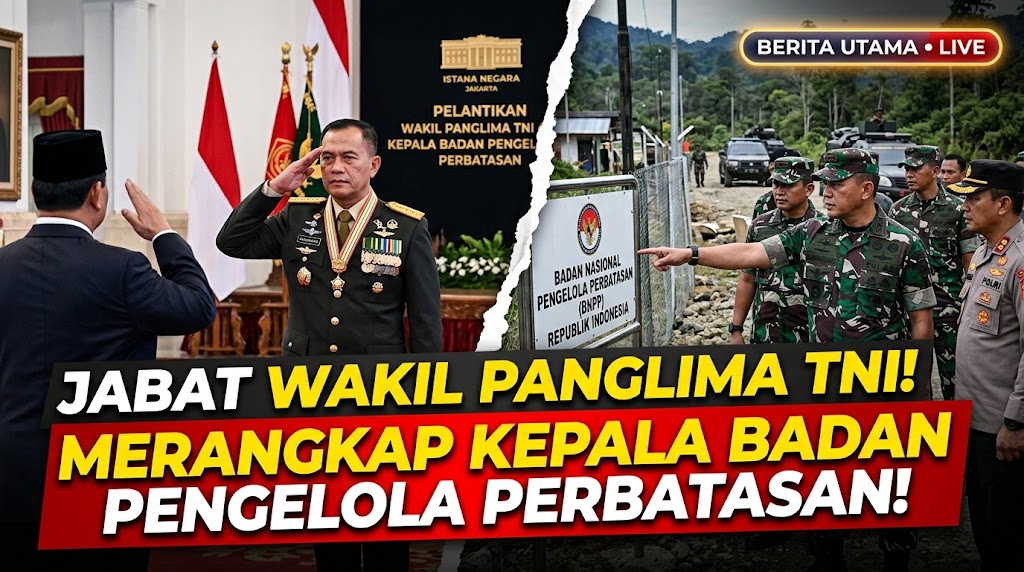 Maruli Jabat Wakil Panglima TNI dan Kepala Badan Pengelola Perbatasan