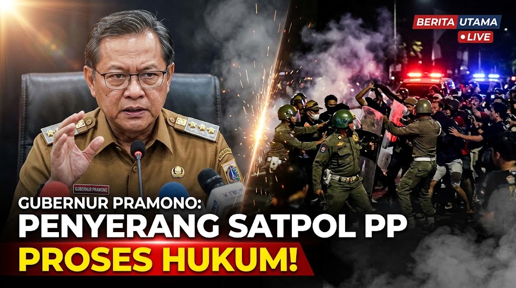 Gubernur Pramono Minta Pelaku Penyerangan Satpol PP Diproses Hukum