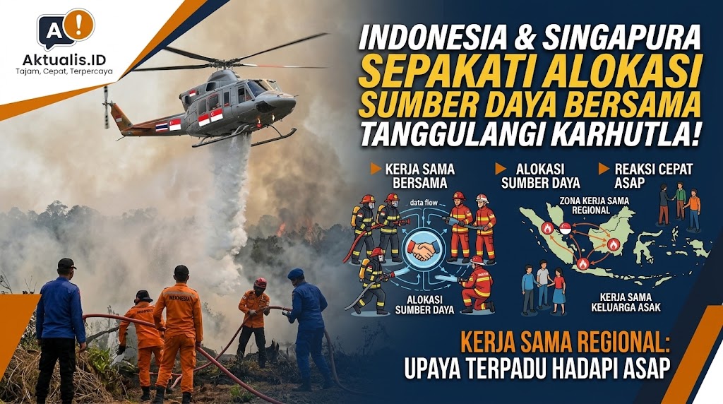 Indonesia dan Singapura Sepakati Alokasi Sumber Daya Bersama Tanggulangi Karhutla