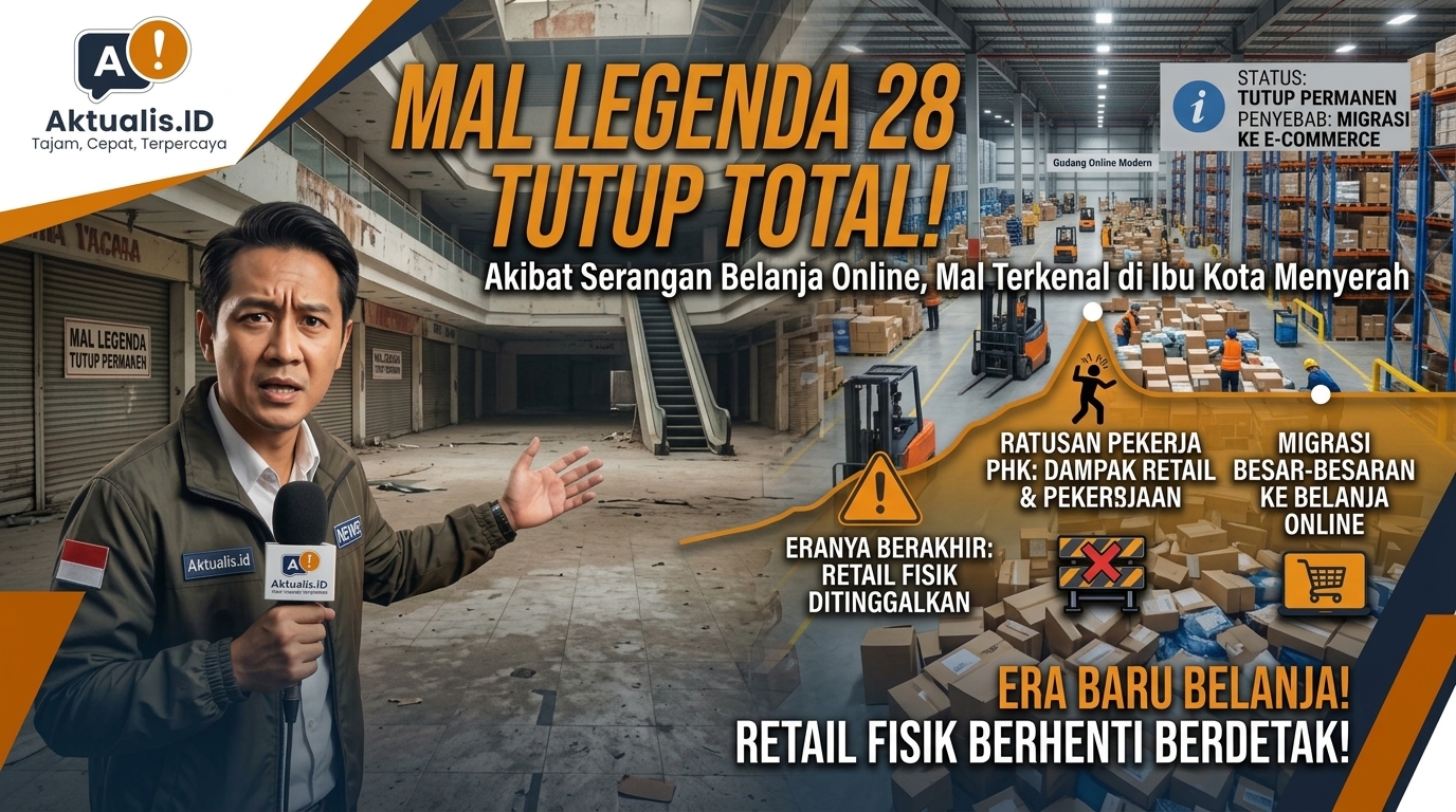 Mal Legendaris 28 Tahun Tutup Total Akibat Migrasi Belanja Online