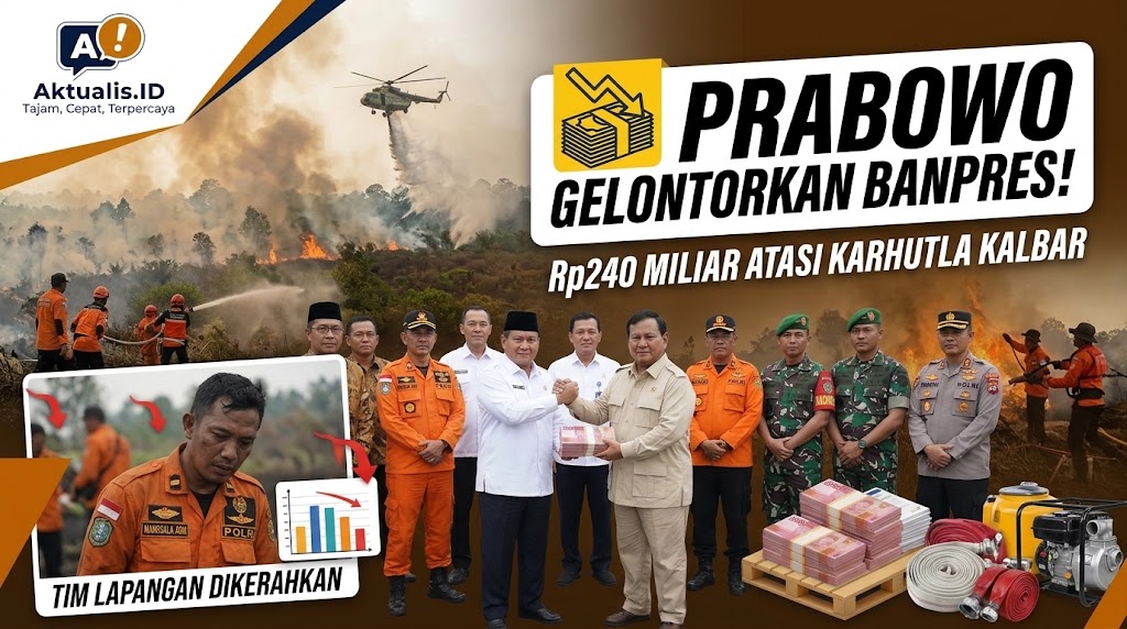 Prabowo Gelontorkan Banpres Rp240 Miliar Atasi Karhutla Kalbar