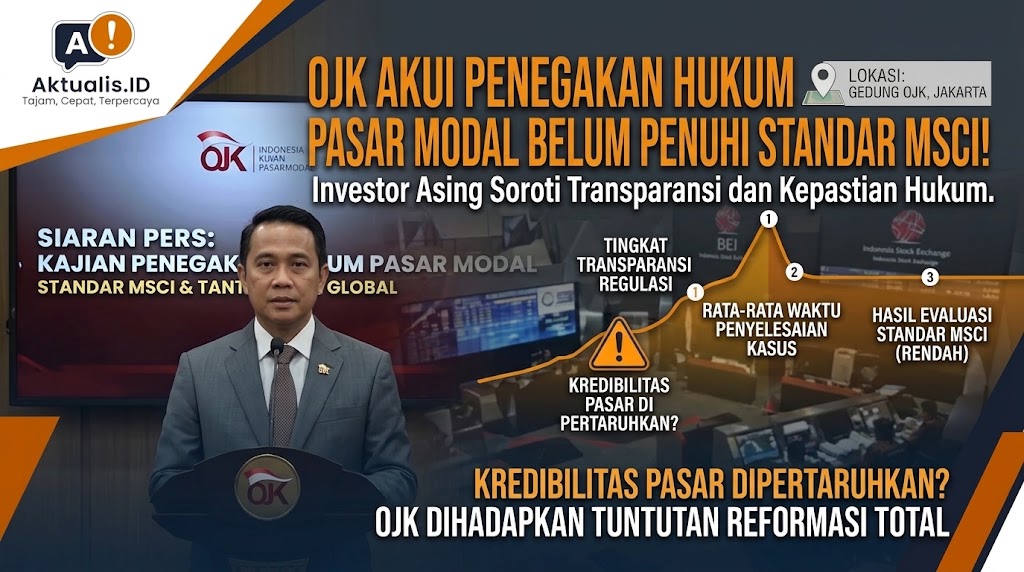 Otoritas Jasa Keuangan Akui Penegakan Hukum Pasar Modal Belum Penuhi Standar MSCI