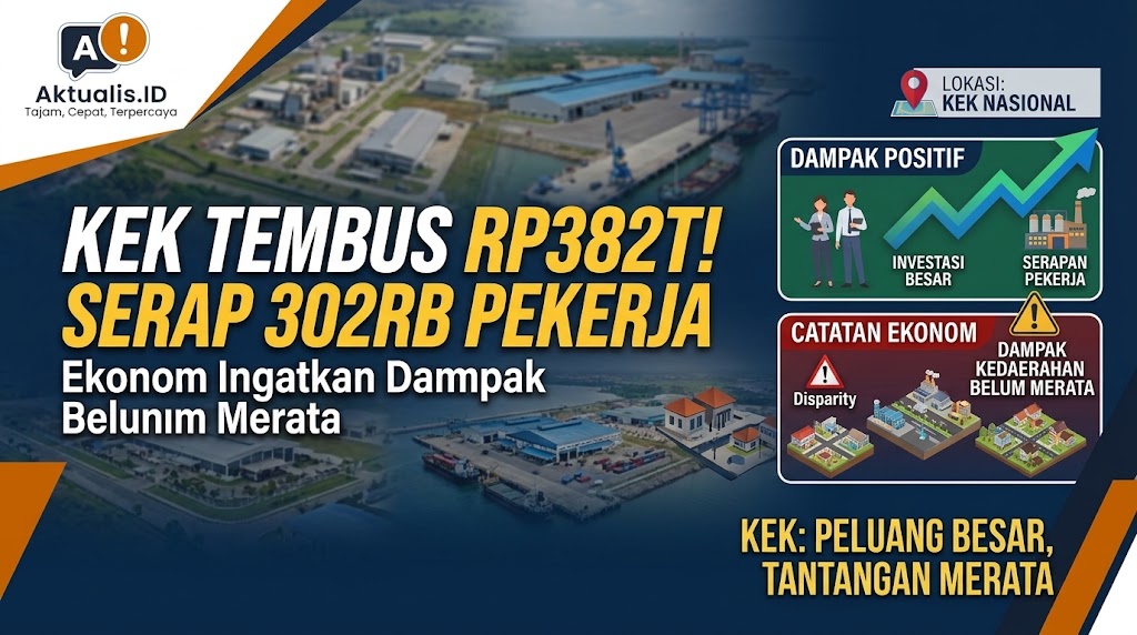 Investasi KEK Tembus Rp382 Triliun, Serap 302 Ribu Pekerja: Ekonom Ingatkan Dampak ke Daerah Belum Merata