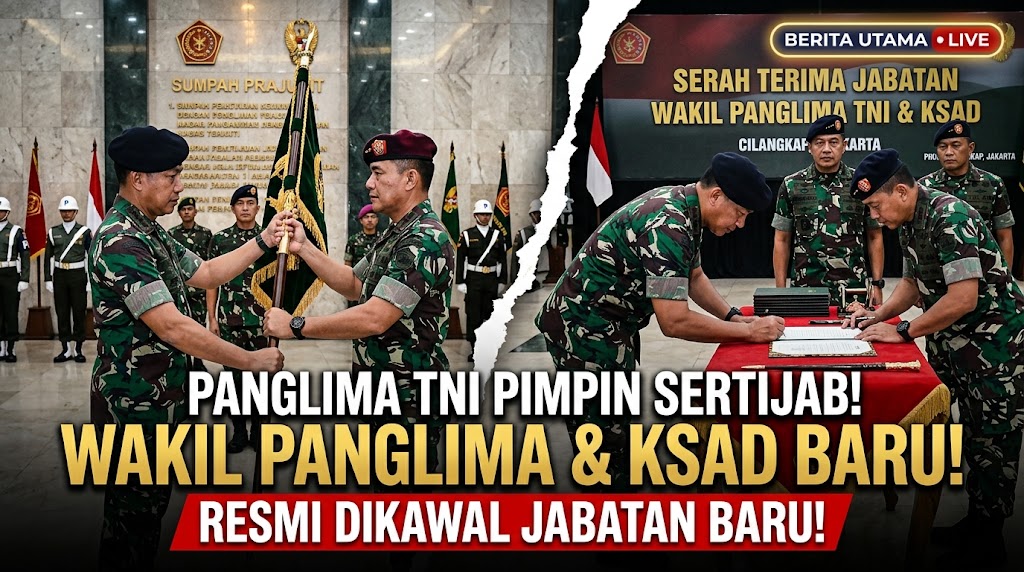 Panglima TNI Pimpin Sertijab Wakil Panglima dan KSAD