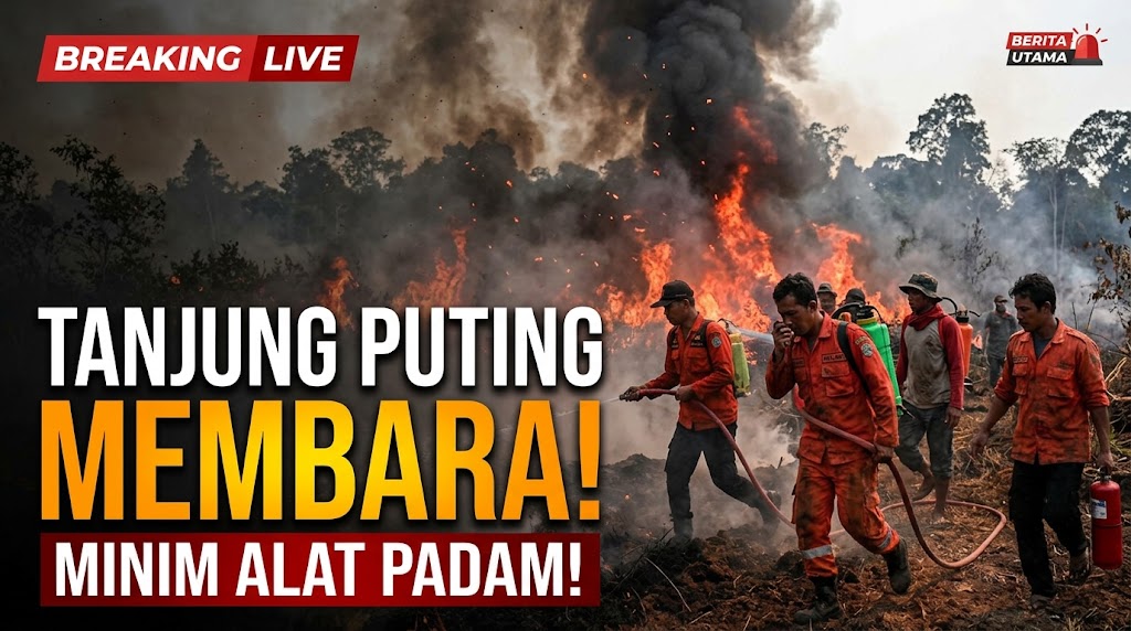 Karhutla Tanjung Puting Meluas Akibat Defisit Alat Pemadam Darurat