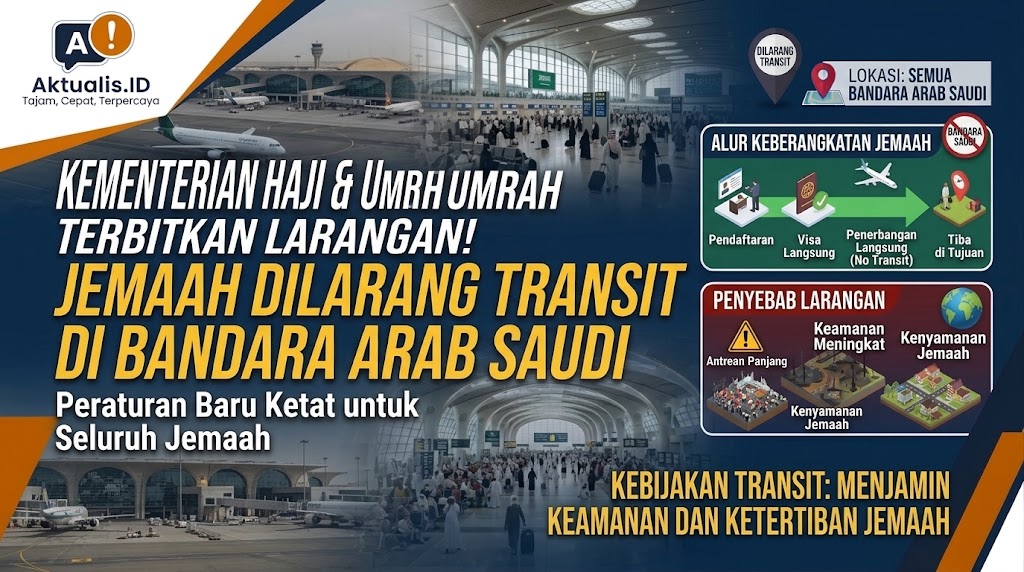 Kementerian Haji dan Umrah Larang Jemaah Transit Lewat Bandara Arab Saudi