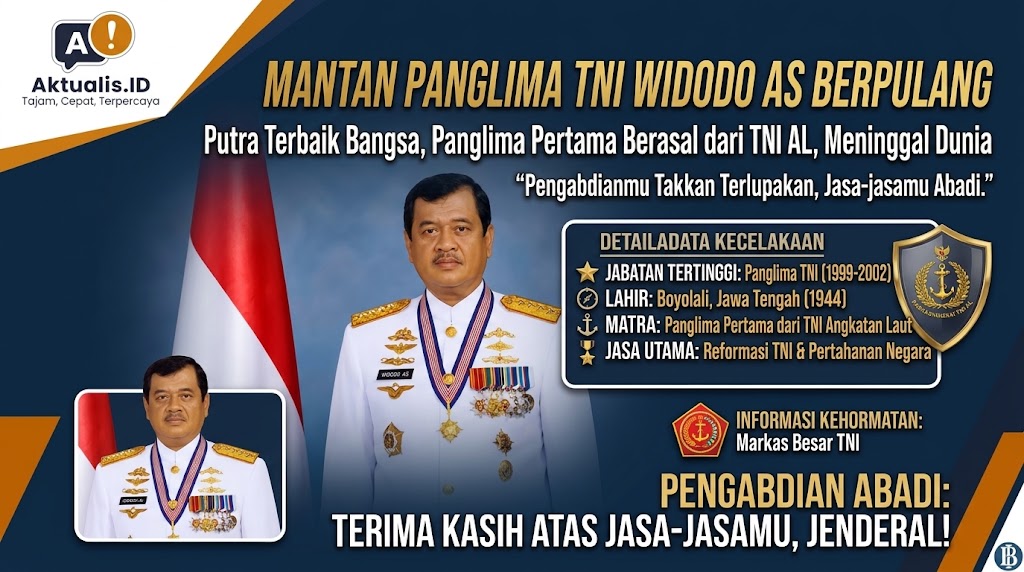 Mantan Panglima TNI Widodo Adi Sutjipto Meninggal Dunia