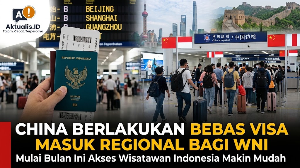 China Berlakukan Bebas Visa Masuk Regional bagi WNI Mulai Bulan Ini