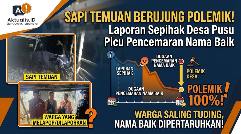 Sapi Temuan Berujung Polemik: Laporan Sepihak di Desa Pusu Picu Dugaan Pencemaran Nama Baik