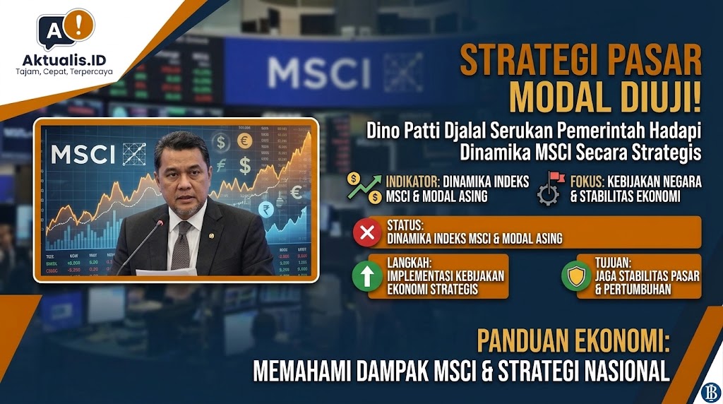 Dino Patti Djalal Minta Pemerintah Hadapi Dinamika Pasar Modal MSCI Secara Strategis
