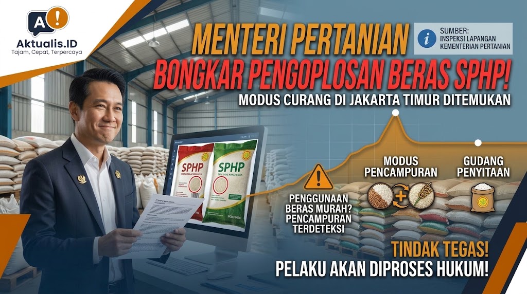 Menteri Pertanian Bongkar Praktik Pengoplosan Beras SPHP di Jakarta Timur