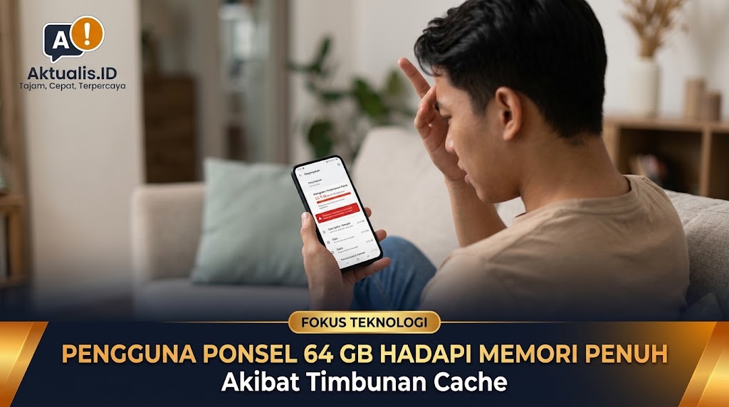 Pengguna Ponsel 64 GB Hadapi Memori Penuh Akibat Timbunan Cache