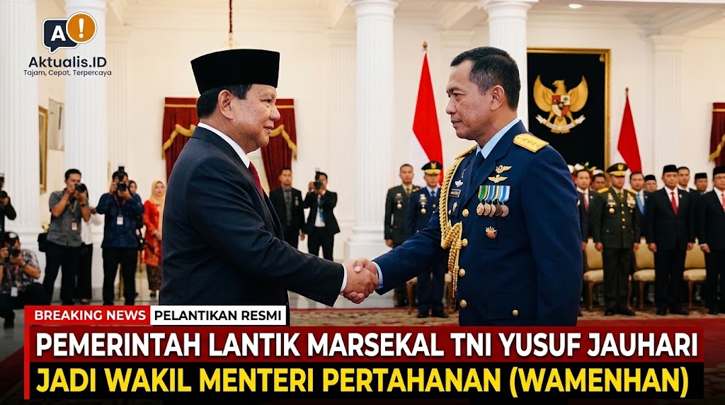 Pemerintah Lantik Marsekal TNI Yusuf Jauhari Jadi Wamenhan