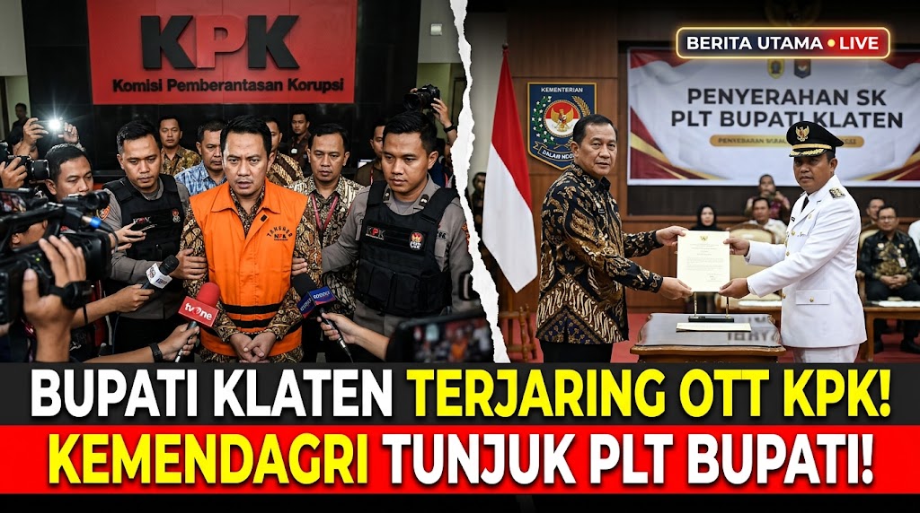 Bupati Klaten Terjaring OTT KPK dan Kemendagri Tunjuk Plt Kepala Daerah