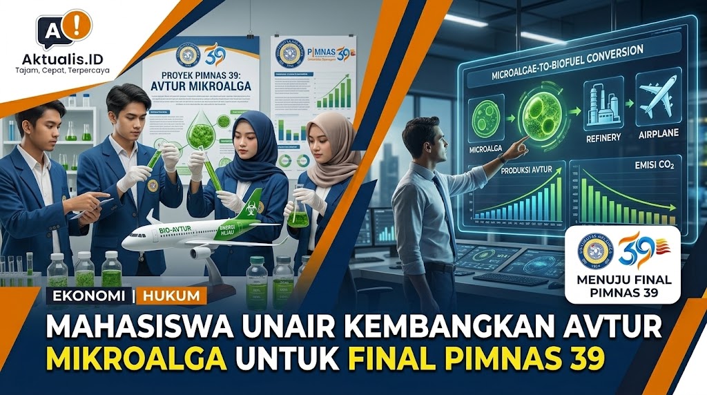 Mahasiswa UNAIR Kembangkan Avtur Mikroalga untuk Final PIMNAS 39