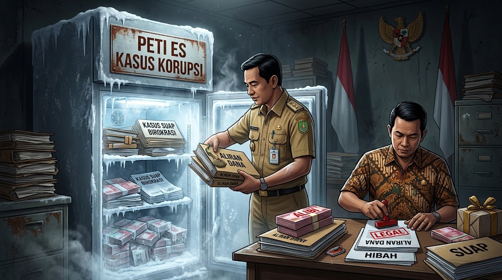 Budaya Peti Es Korupsi: Saat Tradisi Suap Birokrasi Dilegalkan Lewat Alibi Aliran Dana