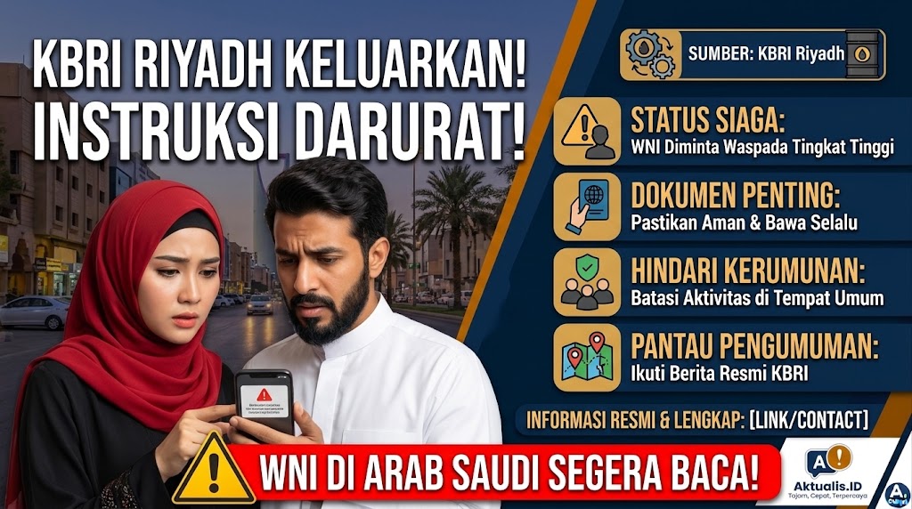 KBRI Riyadh Keluarkan Instruksi Darurat Bagi WNI di Arab Saudi